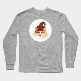 Corgi Santa’s Little Helper Long Sleeve T-Shirt